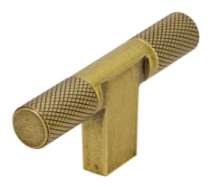 Afbeeldingen van Siro Meubelknop metaal - L 72mm/H 32mm/B 12mm vintage goud 
