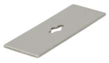 Afbeeldingen van Siro Onderplaat metaal - L 72mm/H 2mm/B 25mm mat RVS effect 