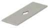 Afbeeldingen van Siro Onderplaat metaal - L 72mm/H 2mm/B 25mm mat RVS effect 