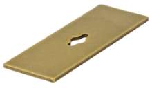 Afbeeldingen van Siro Onderplaat metaal - L 72mm/H 2mm/B 25mm vintage goud 