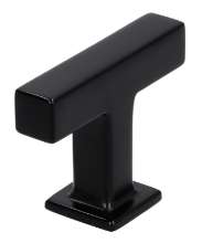 Afbeeldingen van Siro Meubelknop metaal - L 46mm/H 34mm/B 18mm mat zwart 