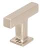 Afbeeldingen van Siro Meubelknop metaal - L 46mm/H 34mm/B 18mm RVS effect 