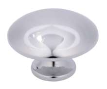 Afbeeldingen van Siro Meubelknop metaal - L 34mm/H 23mm/B 34mm chroom glanzend 
