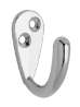 Afbeeldingen van Siro Kapstokhaak metaal - boorafstand 10mm/L 43mm/H 38mm/B 19mm chroom glanzend 