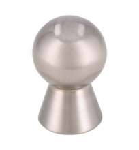 Afbeeldingen van Siro Meubelknop metaal - L 17mm/H 26mm/B 17mm RVS effect 