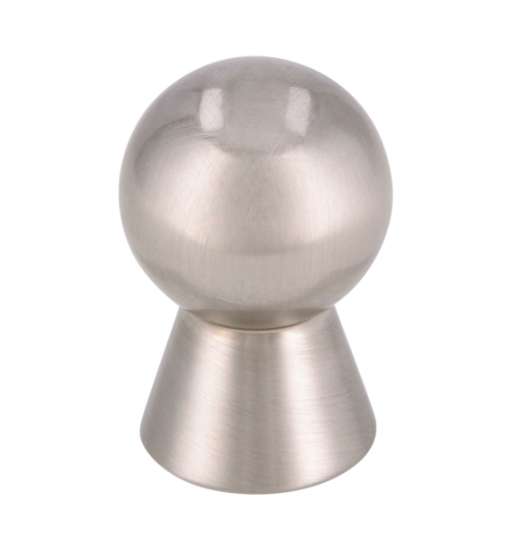 Afbeeldingen van Siro Meubelknop metaal - L 17mm/H 26mm/B 17mm RVS effect 