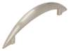 Afbeeldingen van Siro Meubelgreep metaal - boorafstand 96mm/L 130mm/H 29mm/B 12mm RVS effect 