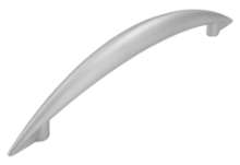 Afbeeldingen van Siro Meubelgreep metaal - boorafstand 128mm/L 165mm/H 30mm/B 13mm nikkel mat 