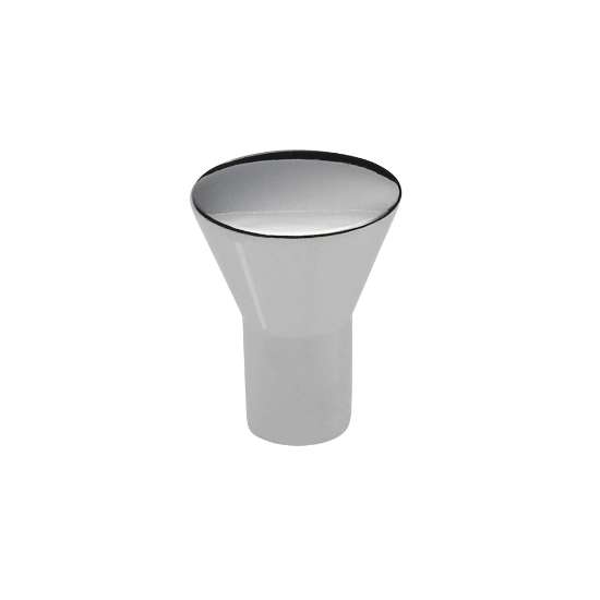 Afbeeldingen van Siro Meubelknop metaal - L 16mm/H 20mm/B 16mm chroom glanzend 