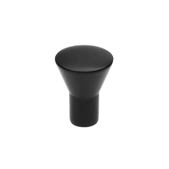 Afbeeldingen van Siro Meubelknop metaal - L 16mm/H 20mm/B 16mm mat zwart 