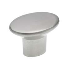 Afbeeldingen van Siro Meubelknop metaal - L 38mm/H 26mm/B 27mm RVS effect 
