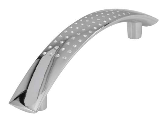 Afbeeldingen van Siro Meubelgreep metaal - boorafstand 96mm/L 125mm/H 28mm/B 17mm chroom glanzend 