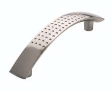 Afbeeldingen van Siro Meubelgreep metaal - boorafstand 96mm/L 125mm/H 28mm/B 17mm RVS effect 