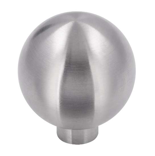 Afbeeldingen van Siro Meubelknop metaal - L 28mm/H 33mm/B 28mm RVS 