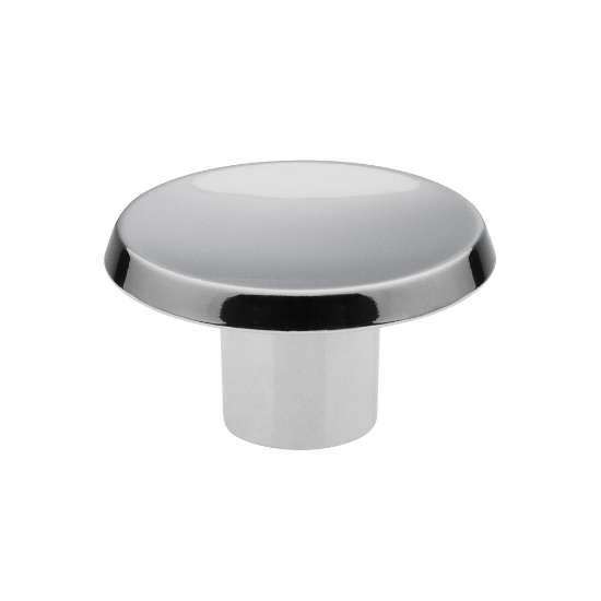Afbeeldingen van Siro Meubelknop metaal - L 36mm/H 20mm/B 36mm chroom glanzend 
