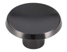 Afbeeldingen van Siro Meubelknop metaal - L 36mm/H 20mm/B 36mm zwart chroom glanzend 