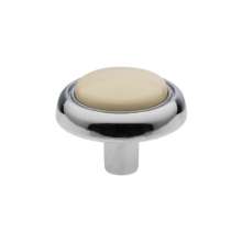Afbeeldingen van Siro Meubelknop metaal - L 31mm/H 23mm/B 31mm chroom glanzend/perzik 