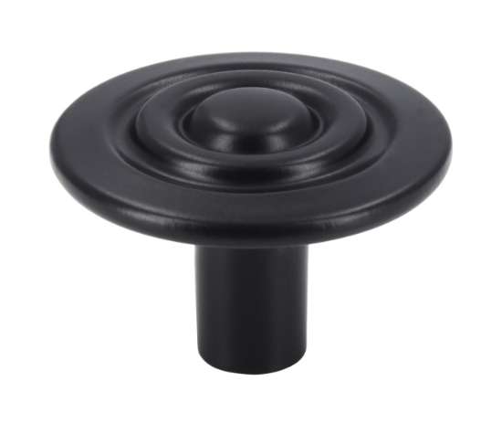 Afbeeldingen van Siro Meubelknop metaal - L 28mm/H 19mm/B 28mm mat zwart 