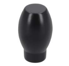 Afbeeldingen van Siro Meubelknop metaal - L 16mm/H 26mm/B 16mm mat zwart 