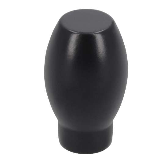 Afbeeldingen van Siro Meubelknop metaal - L 16mm/H 26mm/B 16mm mat zwart 