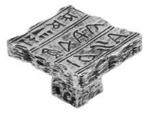 Afbeeldingen van Siro Meubelknop kunststof - L 48mm/H 31mm/B 46mm antiek zilver 