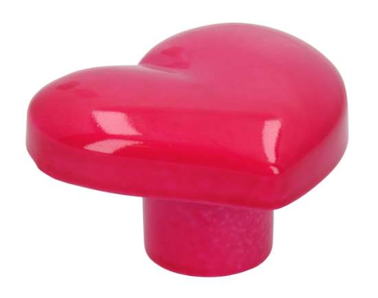 Afbeeldingen van Siro Meubelknop kunststof - L 36mm/H 21mm/B 31mm roze 