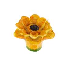 Afbeeldingen van Siro Meubelknop bloem kunststof - L 48mm/H 30mm/B 48mm geel 