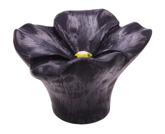Afbeeldingen van Siro Meubelknop bloem kunststof - L 49mm/H 32mm/B 45mm paars 
