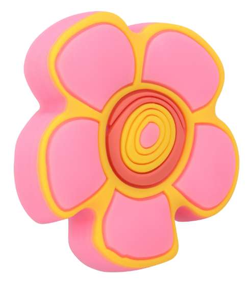 Afbeeldingen van Siro Meubelknop bloem kunststof - L 45mm/H 25mm/B 45mm roze 