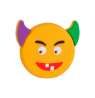 Afbeeldingen van Siro Meubelknop emoji smiley kunststof - L 56mm/H 25mm/B 55mm 