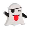 Afbeeldingen van Siro Meubelknop emoji smiley spook kunststof - L 63mm/H 26mm/B 56mm 