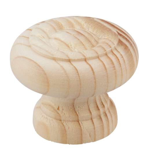 Afbeeldingen van Siro Meubelknop hout - L 35mm/H 27mm/B 35mm vurenhout 