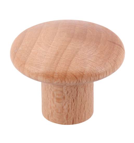 Afbeeldingen van Siro Meubelknop hout - L 35mm/H 27mm/B 35mm gelakt beuken 