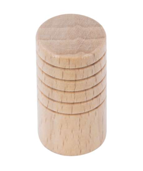 Afbeeldingen van Siro Meubelknop hout - L 14mm/H 26mm/B 14mm gelakt beuken 