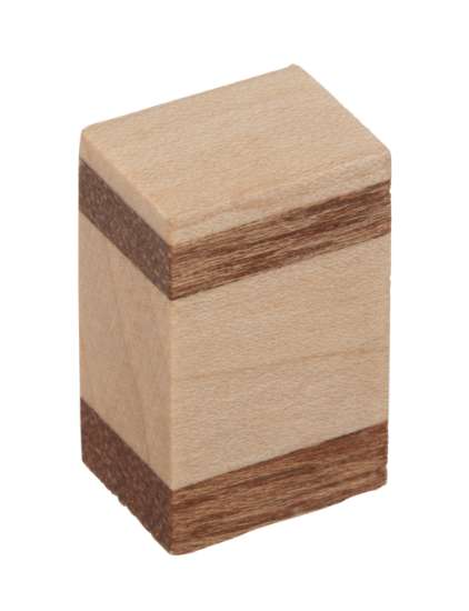 Afbeeldingen van Siro Meubelknop hout - L 15mm/H 25mm/B 12mm esdoorn/kersen 