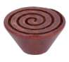 Afbeeldingen van Siro Meubelknop hout - L 30mm/H 14mm/B 30mm beuken donker rood gelakt 