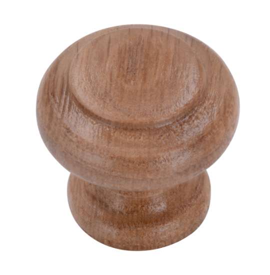 Afbeeldingen van Siro Meubelknop hout - L 30mm/H 27mm/B 30mm eiken gelakt 