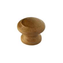 Afbeeldingen van Siro Meubelknop hout - L 35mm/H 29mm/B 35mm eiken gelakt 