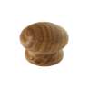 Afbeeldingen van Siro Meubelknop hout - L 44mm/H 29mm/B 44mm eiken gelakt 