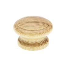 Afbeeldingen van Siro Meubelknop hout - L 44mm/H 29mm/B 44mm grenen gelakt 