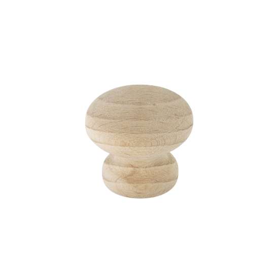 Afbeeldingen van Siro Meubelknop hout - L 30mm/H 26mm/B 30mm beuken 