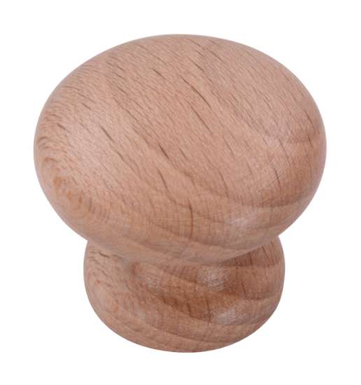Afbeeldingen van Siro Meubelknop hout - L 30mm/H 26mm/B 30mm gelakt beuken 