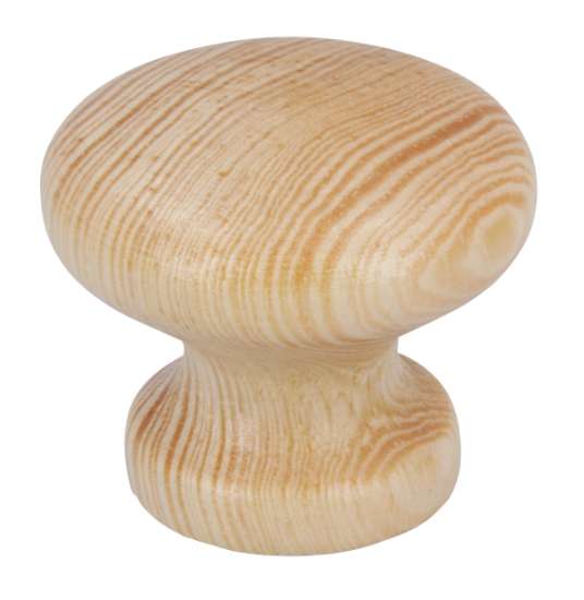 Afbeeldingen van Siro Meubelknop hout - L 30mm/H 26mm/B 30mm grenen gelakt 