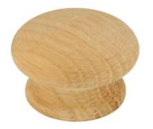 Afbeeldingen van Siro Meubelknop hout - L 44mm/H 28mm/B 44mm eiken 