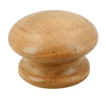 Afbeeldingen van Siro Meubelknop hout - L 44mm/H 28mm/B 44mm eiken gelakt 