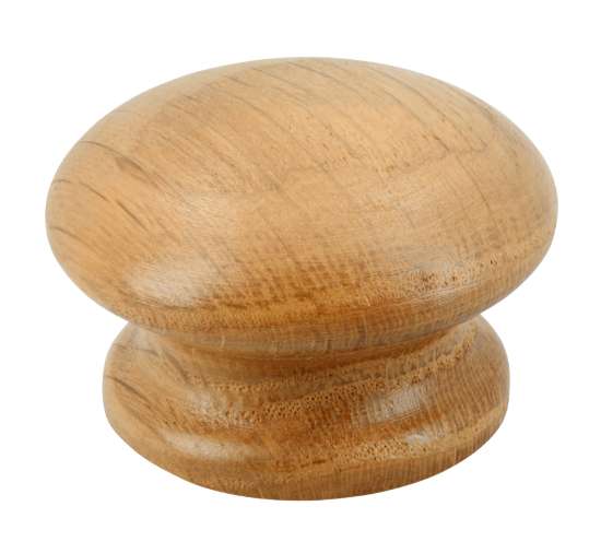 Afbeeldingen van Siro Meubelknop hout - L 44mm/H 28mm/B 44mm eiken gelakt 