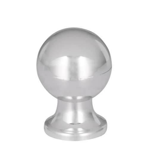 Afbeeldingen van Siro Meubelknop kunststof - L 20mm/H 29mm/B 20mm chroom glanzend 