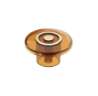 Afbeeldingen van Siro Meubelknop kunststof - L 35mm/H 19mm/B 35mm bruin/goud 
