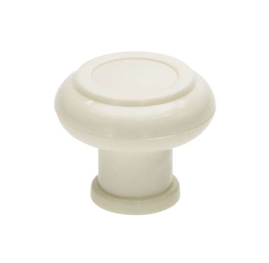 Afbeeldingen van Siro Meubelknop kunststof - L 32mm/H 27mm/B 32mm wit 