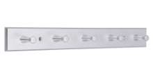 Afbeeldingen van Siro Haaklijst kunststof - boorafstand 240mm/L 400mm/H 48mm/B 50mm chroom mat/glanzend 